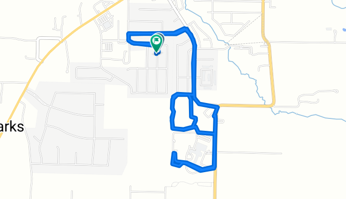 S Amber Dawn Ave, Farmington to S Amber Dawn Ave, Farmington