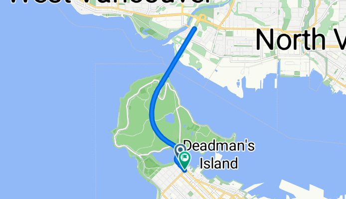 WB W Georgia St @ Denman St to Bayshore Drive