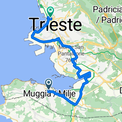 Piazza della Repubblica, Muggia nach Via Flavio Gioia, Triest
