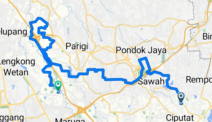 Route in Tangerang City