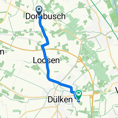 Dornbuscher Straße, Nettetal nach Heesstraße, Viersen