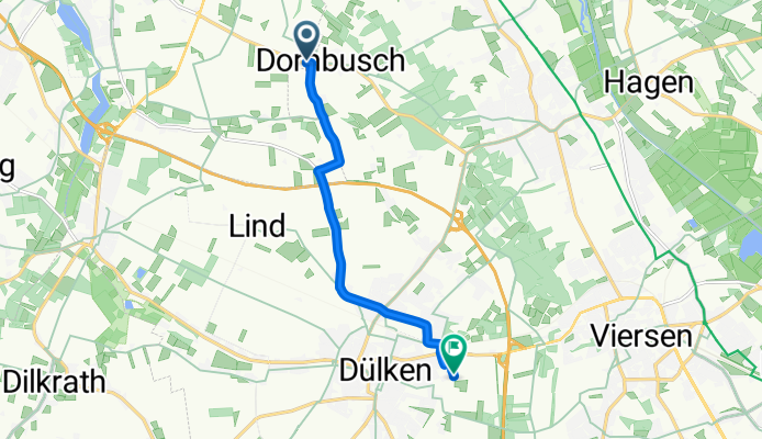 Dornbuscher Straße, Nettetal nach Heesstraße, Viersen