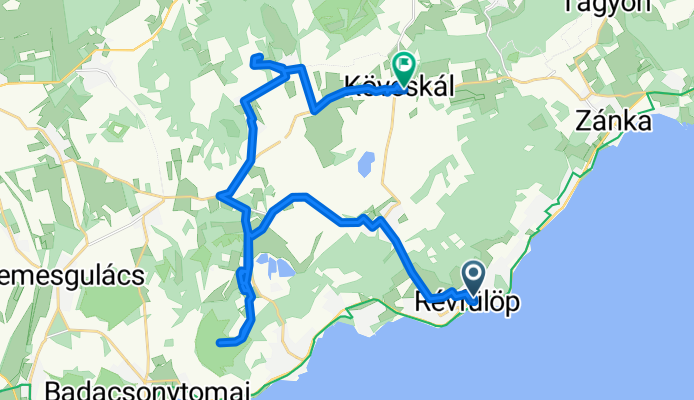 Liget köz, Révfülöp - Fő utca, Köveskál