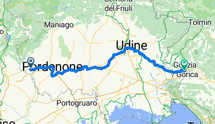 Percorso per Gorizia