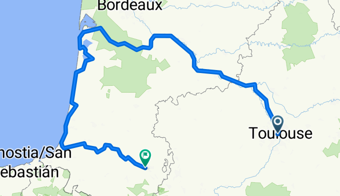 From Toulouse to Saint-Martin-de-Seignanx