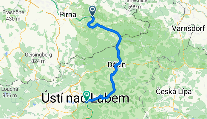 Stadt Wehlen - Aussig