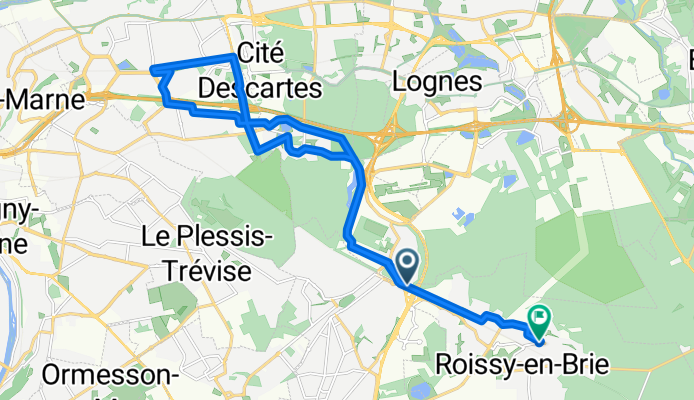 De La Francilienne à Résidence la Renardière