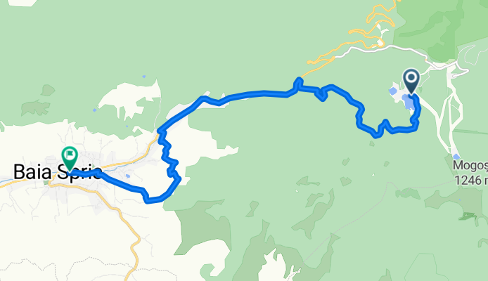 Route from Baia Sprie