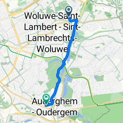 Chaussée de Roodebeek, Woluwe-Saint-Lambert à Chaussée de Wavre, Auderghem
