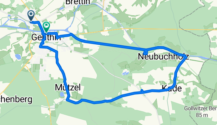 Altenplathower Straße nach Bergzower Straße