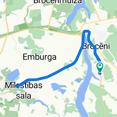 Lielcieceres iela, Brocēni до Lielcieceres iela, Brocēni