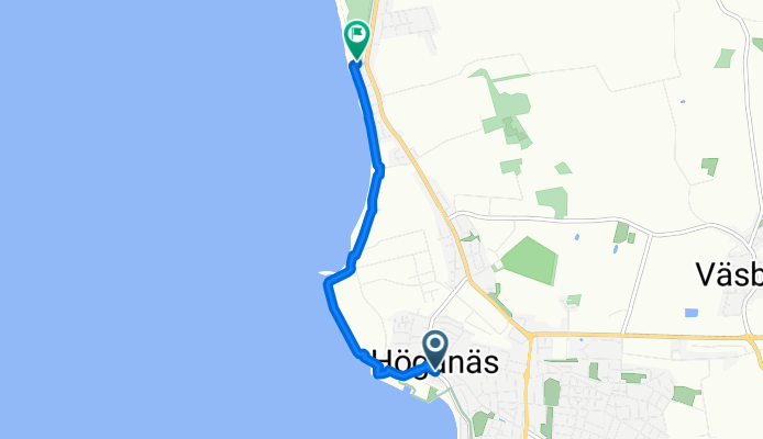 Kungsgatan, Höganäs nach Strömstadsgatan, Strandbaden