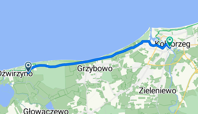 aleja Południowa, Dźwirzyno nach Ppor Emilii Gierczak, Kolberg