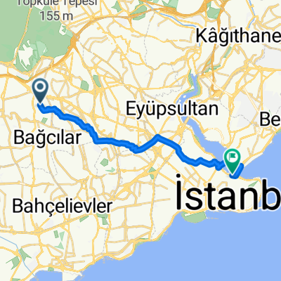 1921. Sk., Bağcılar to Ragıp Gümüşpala Cd., Fatih