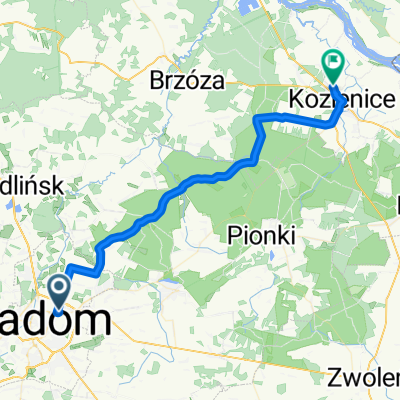 Radom to Kozienice