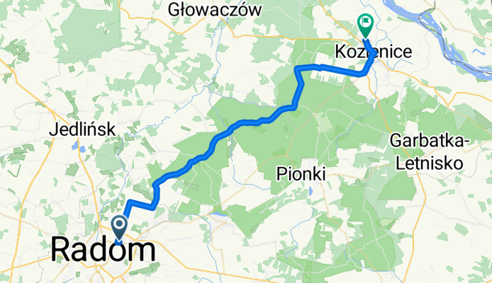Radom to Kozienice