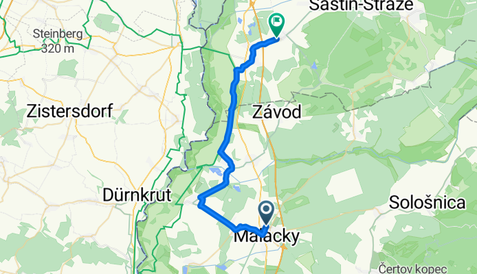 Jozefa Kubinu, Malacky až Borský Svätý Jur, Borský Svätý Jur