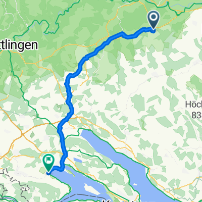 Hauptstraße, Krauchenwies nach Radolfzeller Straße, Moos