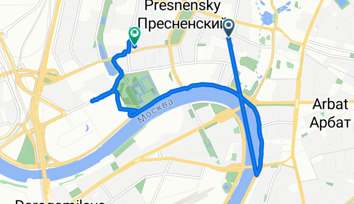 улица Красная Пресня, Москва до Мантулинская улица, Москва