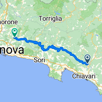 Da Via Piani di Bavaggi a Via Luigi Gherzi