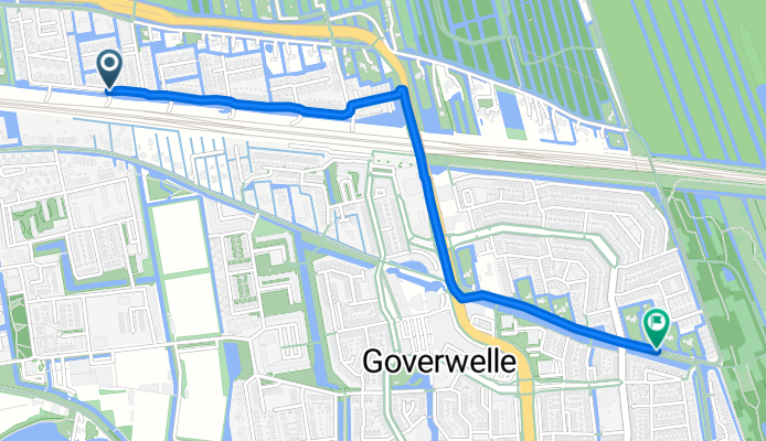 Citroenvlinderstraat, Gouda naar Watergangpolderplein, Gouda