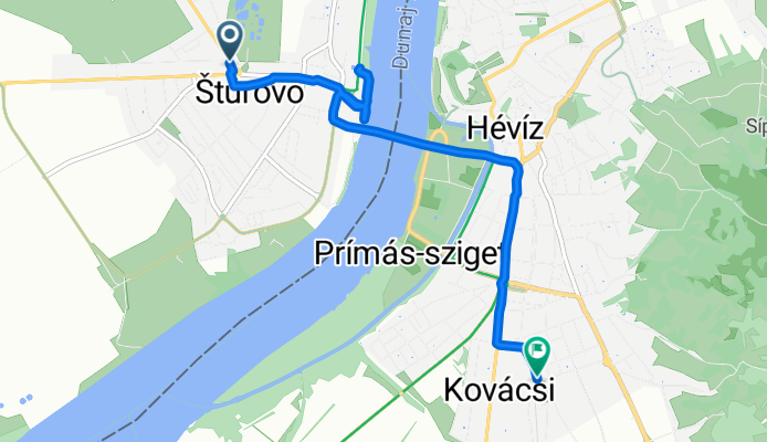 Nánai út, Párkány - Bem tér, Esztergom