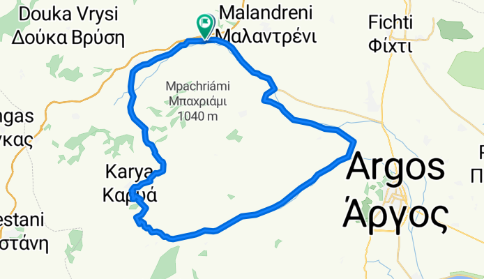 Route in Argos w/ Vrilissos