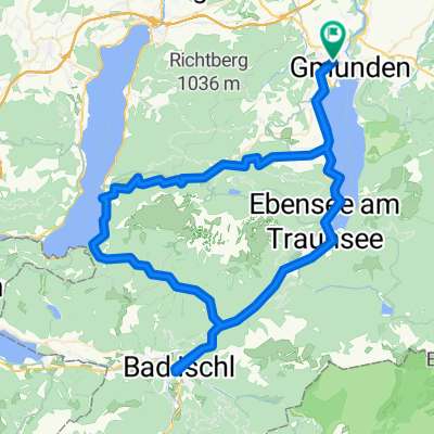 Gmunden nach Gmunden