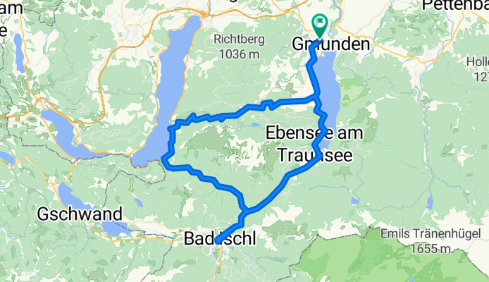 Gmunden nach Gmunden