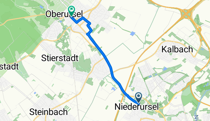 Nord-West, Frankfurt am Main nach Vorstadt, Oberursel (Taunus)
