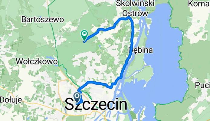 Route in Szczecin