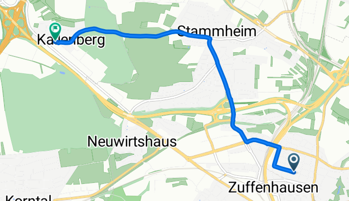 Markgröninger Straße nach Schwieberdinger Straße