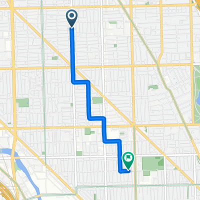 W Fletcher St, Chicago to W Armitage Ave, Chicago