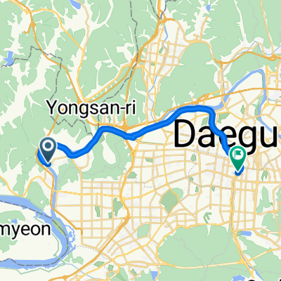 세천로1길, 대구광역시에서 삼덕동3가, 대구광역시까지
