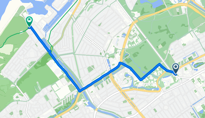 Carnegieplein, Den Haag nach Zeezwaluwstraat, Den Haag