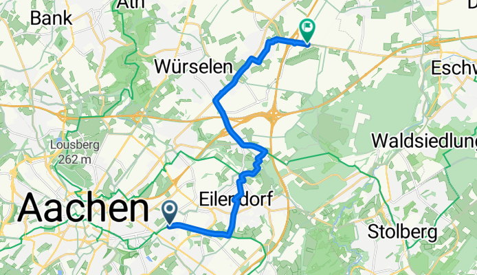 Eisenbahnweg nach Merzbrück