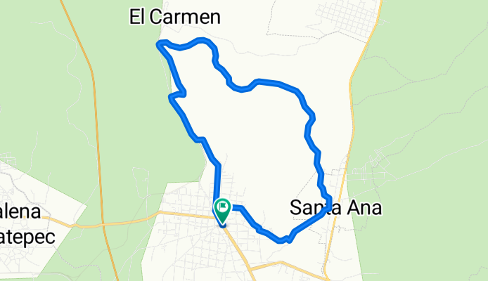 De Avenida Nacional Sur a Calle Poniente