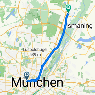 Von München bis Garching bei München