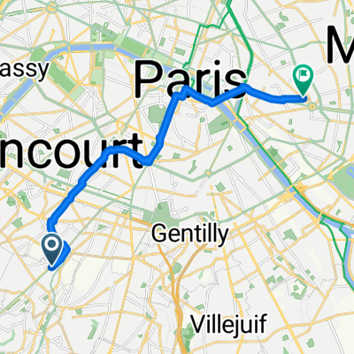 Avenue de Paris, Châtillon to Passage Guénot, Paris
