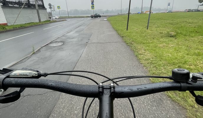 Foto 2 der Bikemap-Route "Свердловская набережная, Санкт-Петербург до улица Передовиков, Санкт-Петербург"