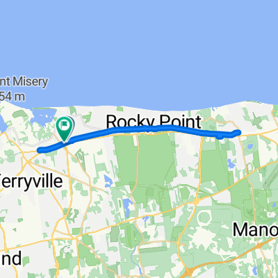 New York 25A to NYS 25A/Patchogue-Mt Sinai Rd