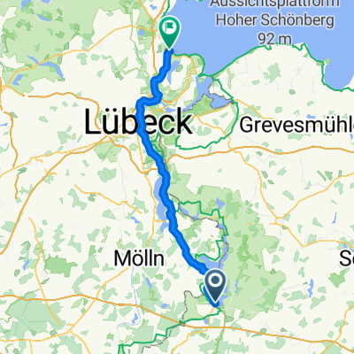 Amtsstraße, Zarrentin am Schaalsee nach Strandallee, Timmendorfer Strand