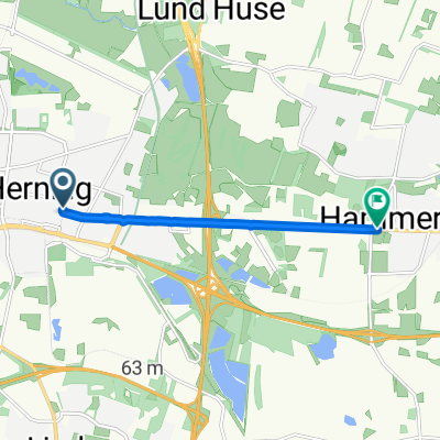 Kousgaards Plads, Herning to Hammerum Hovedgade, Herning