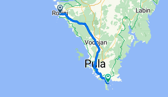 Route nach Medulin