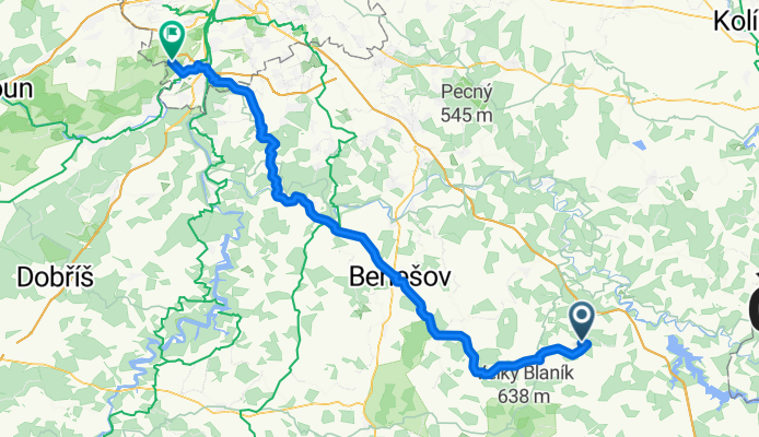Z Kladrub přes Benešov