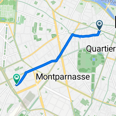 Rue St-André des Arts, Paris à Rue du Docteur Roux, Paris