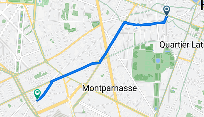 Rue St-André des Arts, Paris à Rue du Docteur Roux, Paris