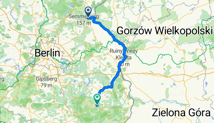 Route nach Goyatz