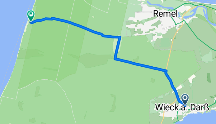 Wieck a.d. Darß zum Weststrand durch den Darßer Urwald