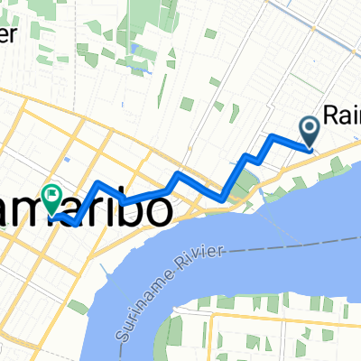 From Rainville to Centrum Paramaribo